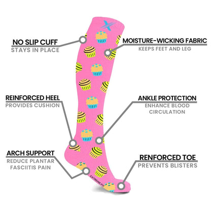 Sweet Tooth Compression Socks (3-Pairs)