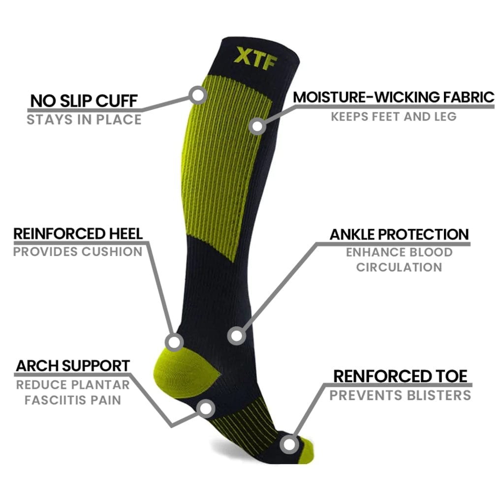 Extreme Fit - COPPER FLUX™ SOCKS - Colored (6-PAIRS) - KNEE-LENGTH