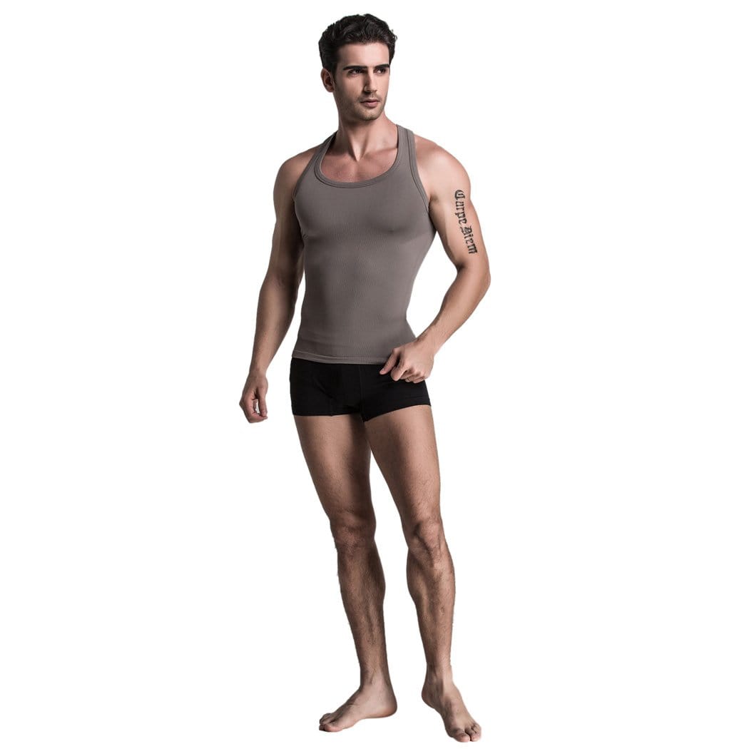 LIETEX Men Compression Shirts - Men's Chest Tight Top for Fitness - Muscle  Tank Top Workout Vest Guys Chest Compression Top for Men White : :  Clothing, Shoes & Accessories