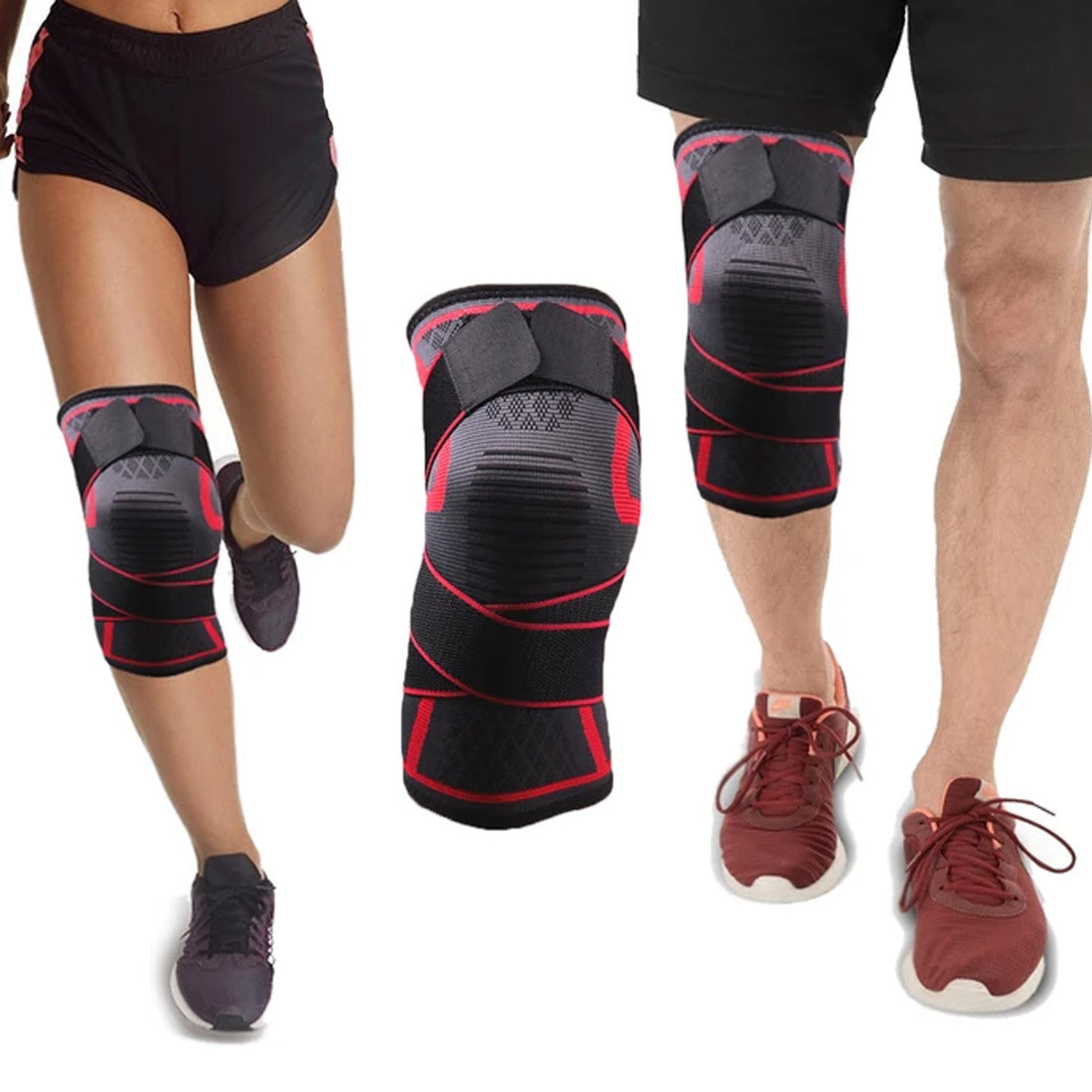 Leg Compression Sleeve With Padded Knee Support – Extreme Fit