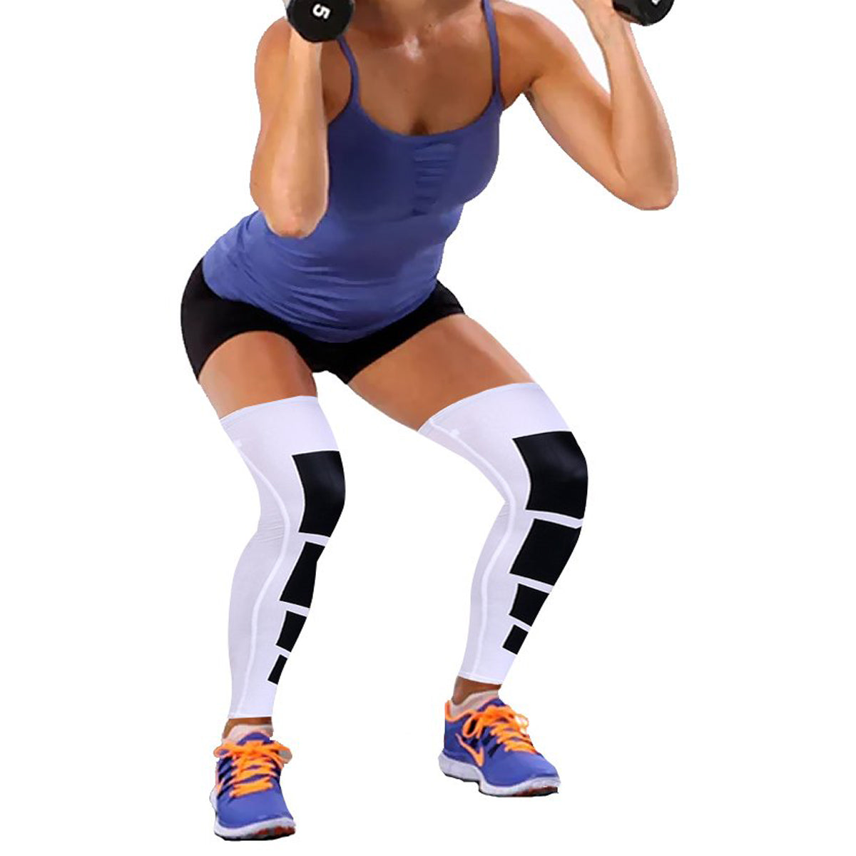 Full-Length Knee and Calf Compression Sleeves