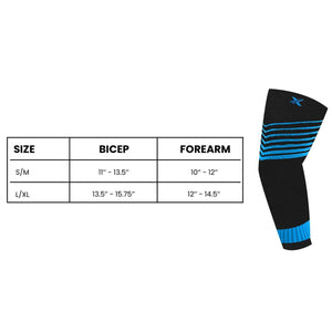 Extreme Fit - V-Striped Support Ankle Compression Pain Relief Recovery Sleeves (1-Pair) - ELBOW SLEEVES