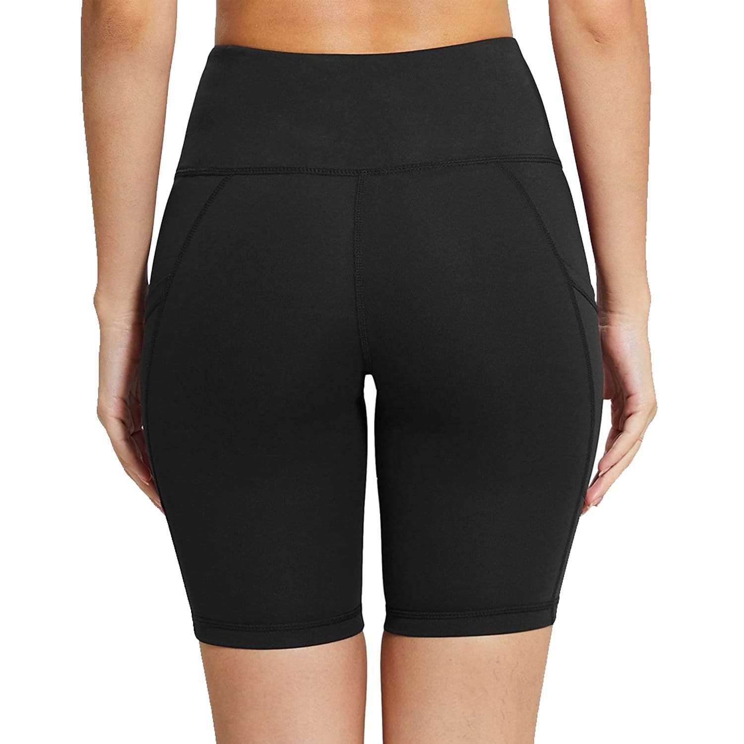 Athletic Curves Trimming Hot Yoga Shorts: Active Shorts Women Hgray/BLK S