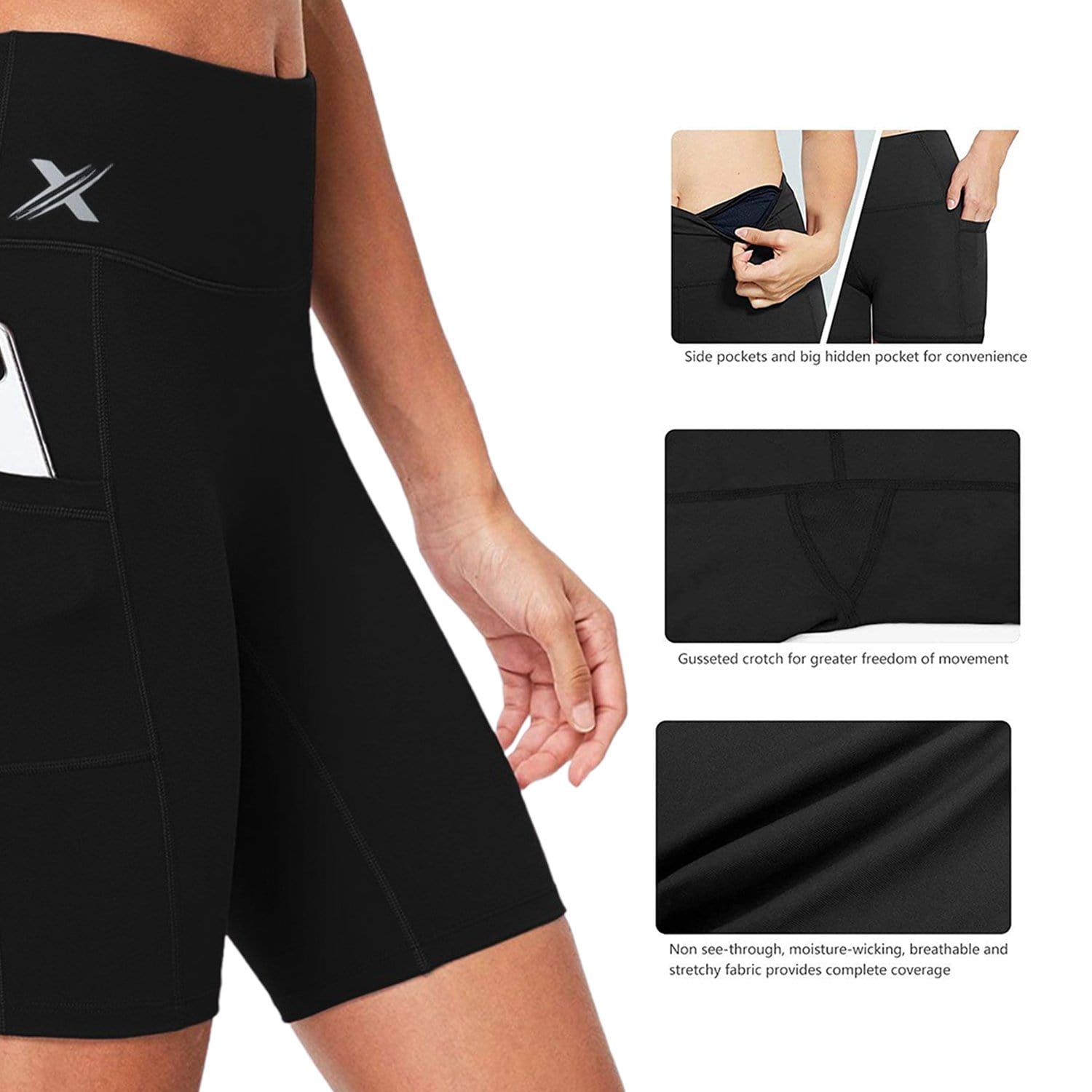 MorningSave: 2-Pack: Extreme Fit Women's High Waist Performance Yoga Shorts