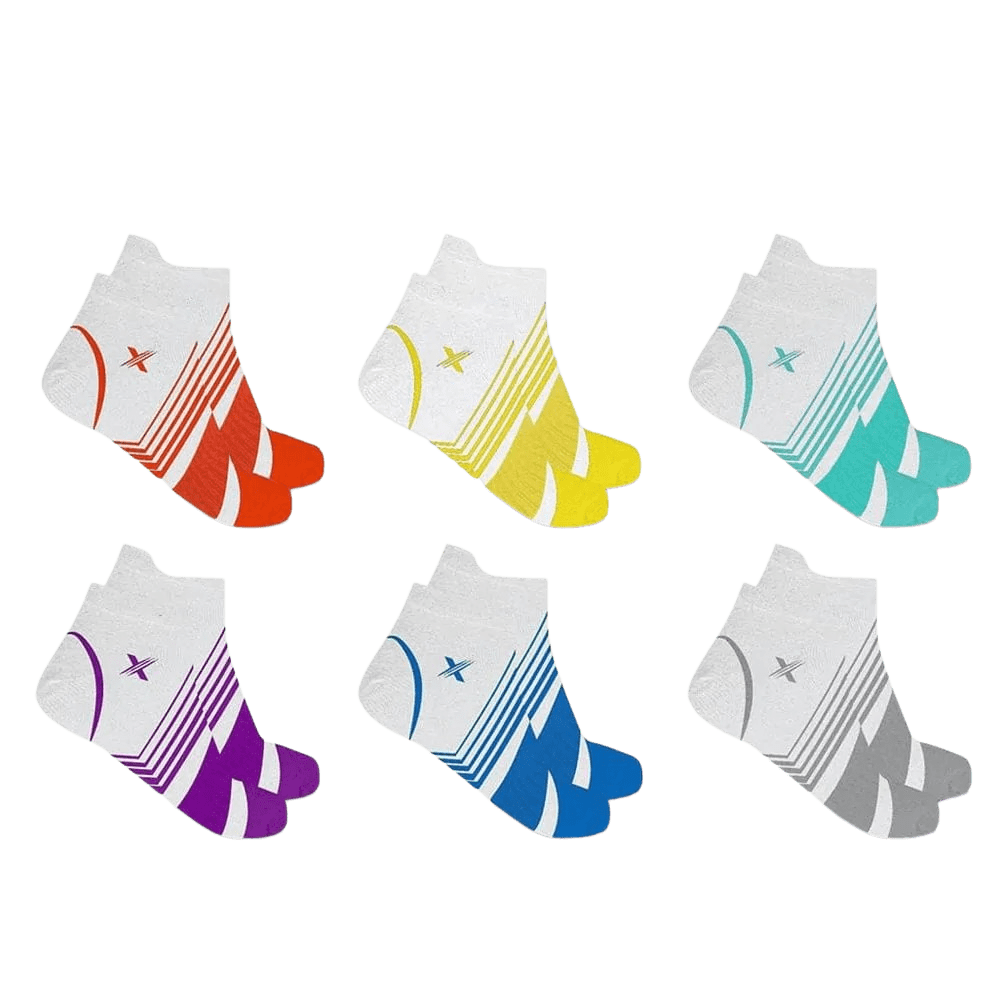 White Edition Ultra V-striped Compression Socks - Low-cut (6-Pairs)