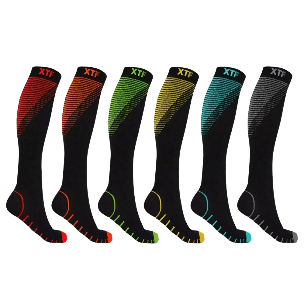 Super Lite Athletic Compression Socks (6-Pairs)