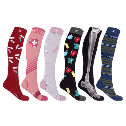 Extreme Fit - DOCTOR ESSENTIALS SOCKS (6-PAIRS) - KNEE-LENGTH