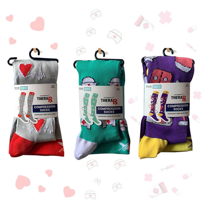 Extreme Fit - LIFE-SAVERS COMPRESSION SOCKS (3-PAIRS) - KNEE-LENGTH