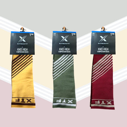 Extreme Fit - FALL INSPIRED KNEE-HIGH SOCKS (3-PAIRS) - KNEE-LENGTH