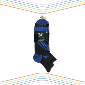 Extreme Fit - ULTRA V-STRIPED COMPRESSION SOCKS - LOW-CUT (6-PAIRS) - ANKLE-LENGTH