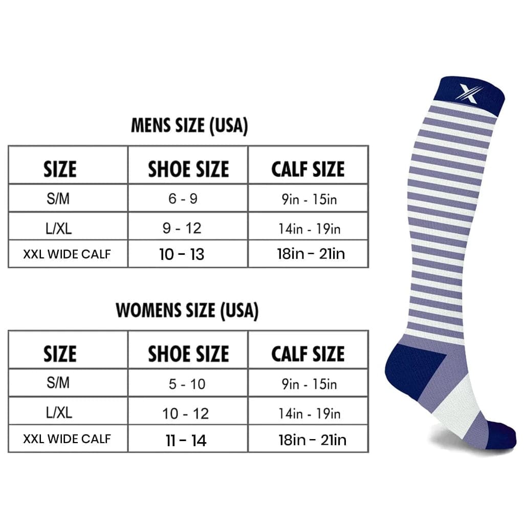 Extreme Fit - CARDIA - DOCTOR/NURSE COMPRESSION SOCKS (3-PAIRS) - KNEE-LENGTH