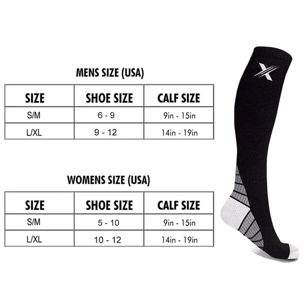 Sports Lightweight Compression Socks (6-Pairs) – Extreme Fit
