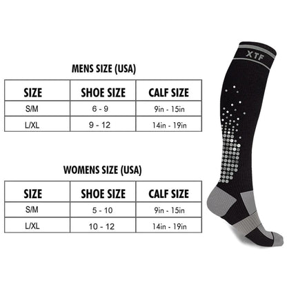 Extreme Fit - HIGH-INTENSITY - ATHELTIC GRADE COMPRESSION SOCKS (3-PAIRS) - KNEE-LENGTH