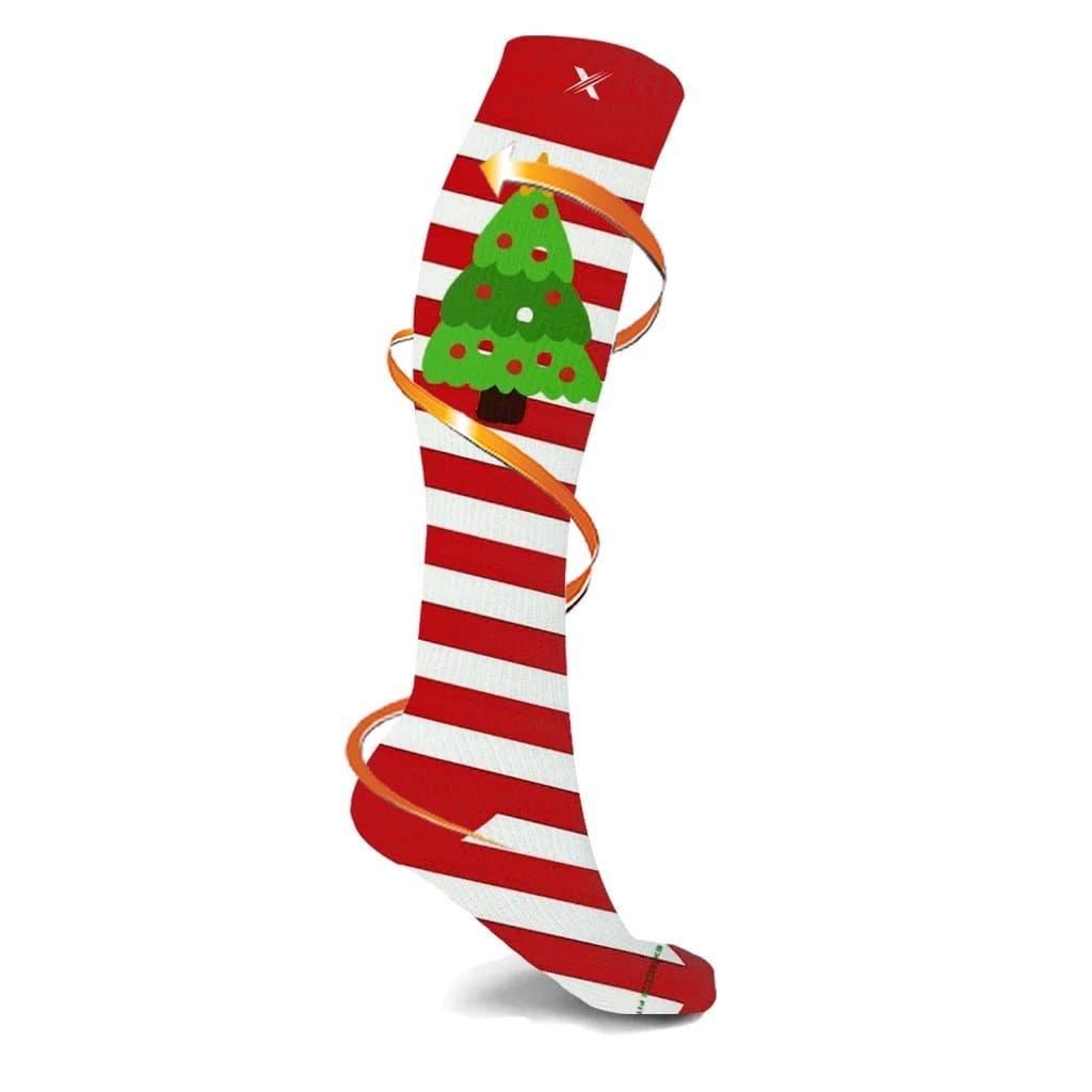 Extreme Fit - PEPPERMINT TREE COMPRESSION SOCKS - KNEE-LENGTH